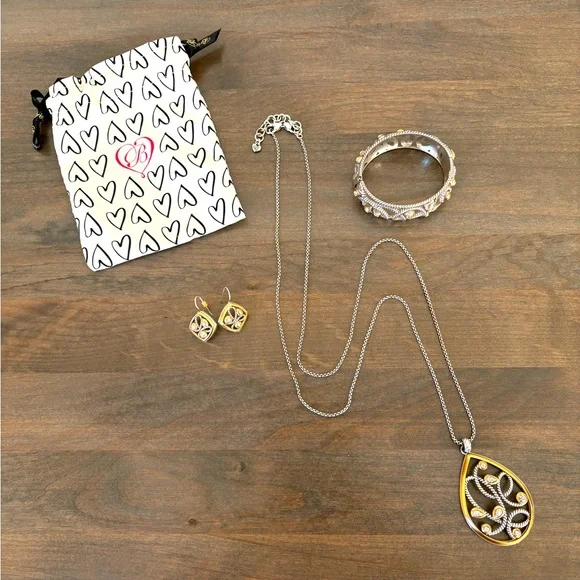 Brighton Yalta Set - Convertible Long Necklace, Bracelet and Earrings - Picture 3 of 7